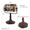 Hastings Home Hastings Home Tiffany Style Butterfly Bankers Lamp 244075YMR - alternate 2